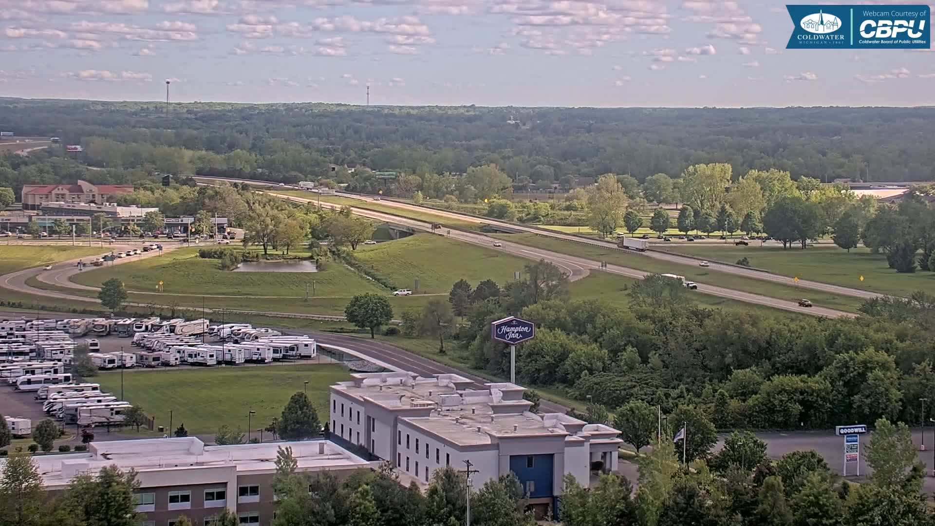 Highway 69 & Coldwater City Intersection North Branch County View Live Cam - Coldwater, Branch, Michigan, USA