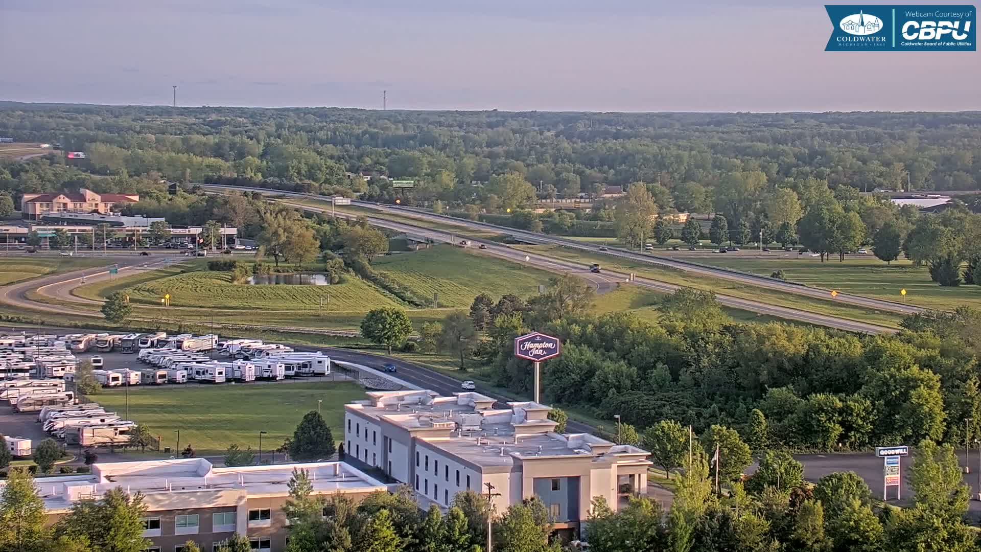 Highway 69 & Coldwater City Intersection North Branch County View Live Cam - Coldwater, Branch, Michigan, USA