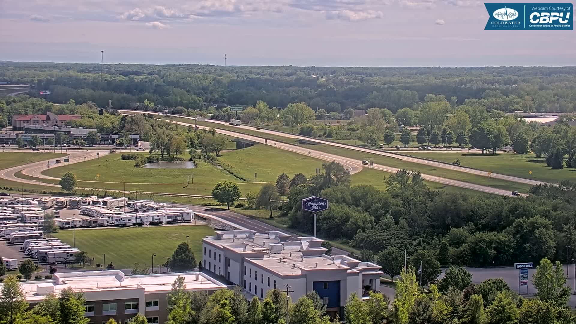 Highway 69 & Coldwater City Intersection North Branch County View Live Cam - Coldwater, Branch, Michigan, USA