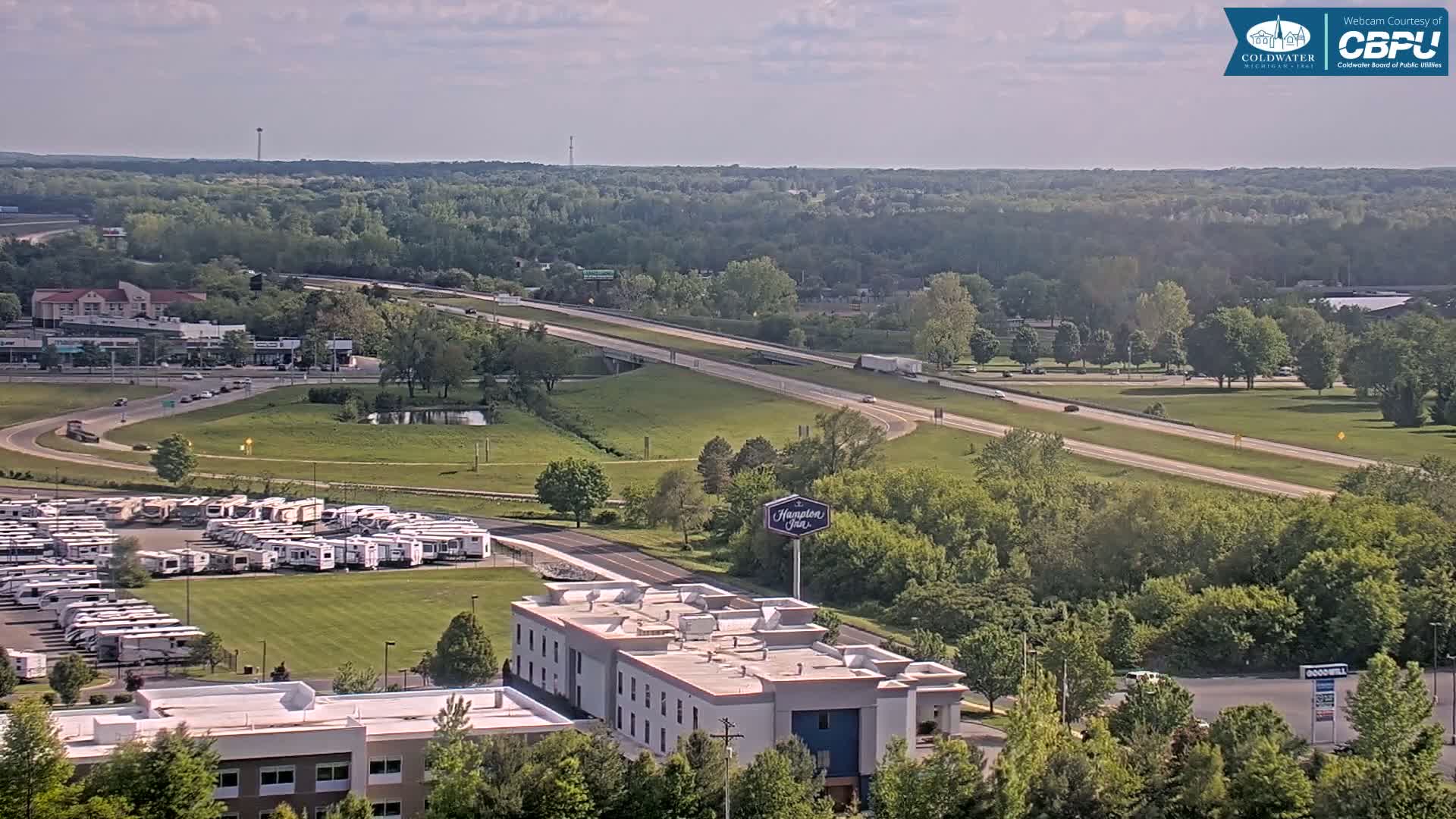 Highway 69 & Coldwater City Intersection North Branch County View Live Cam - Coldwater, Branch, Michigan, USA