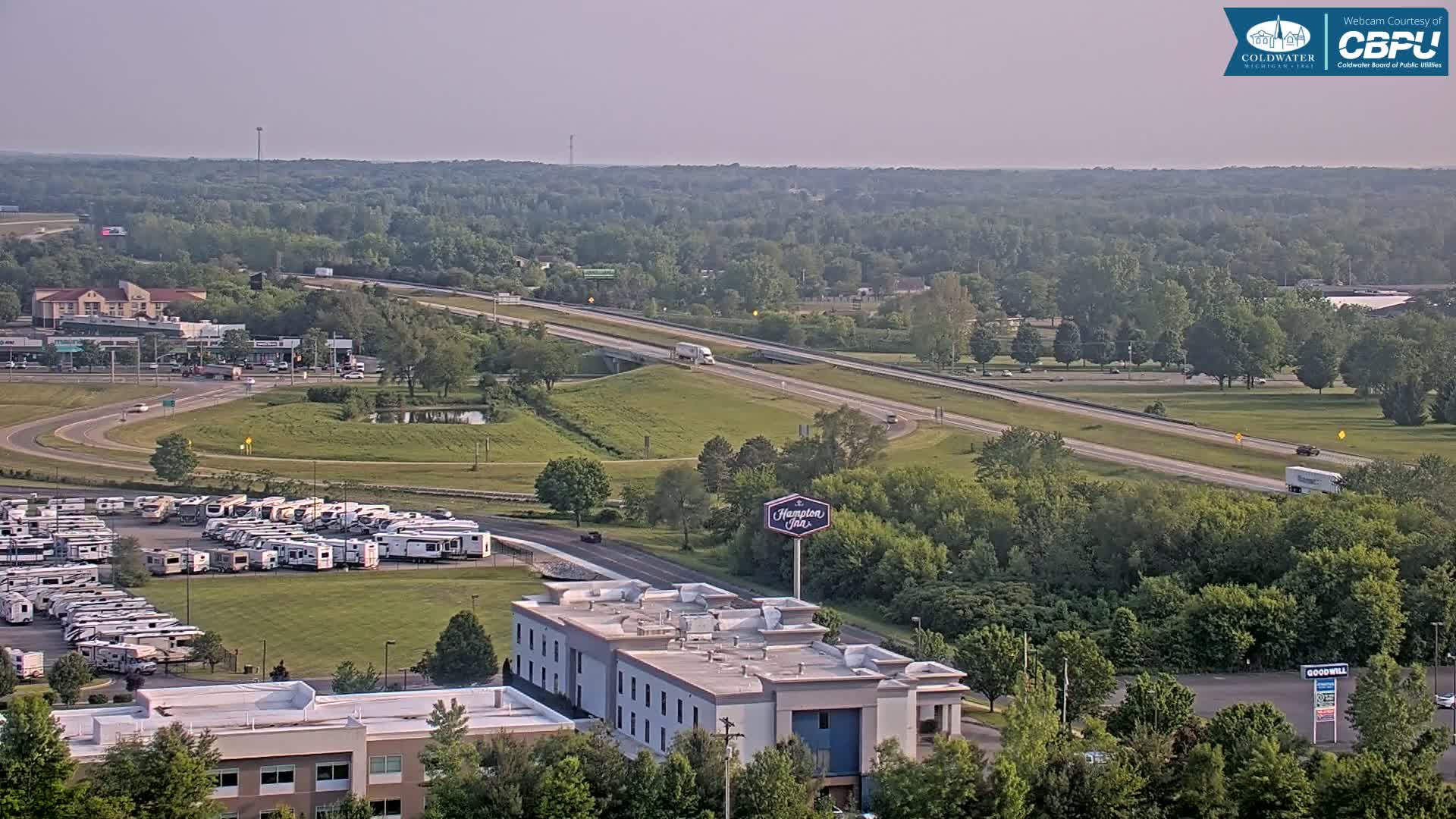 Highway 69 & Coldwater City Intersection North Branch County View Live Cam - Coldwater, Branch, Michigan, USA