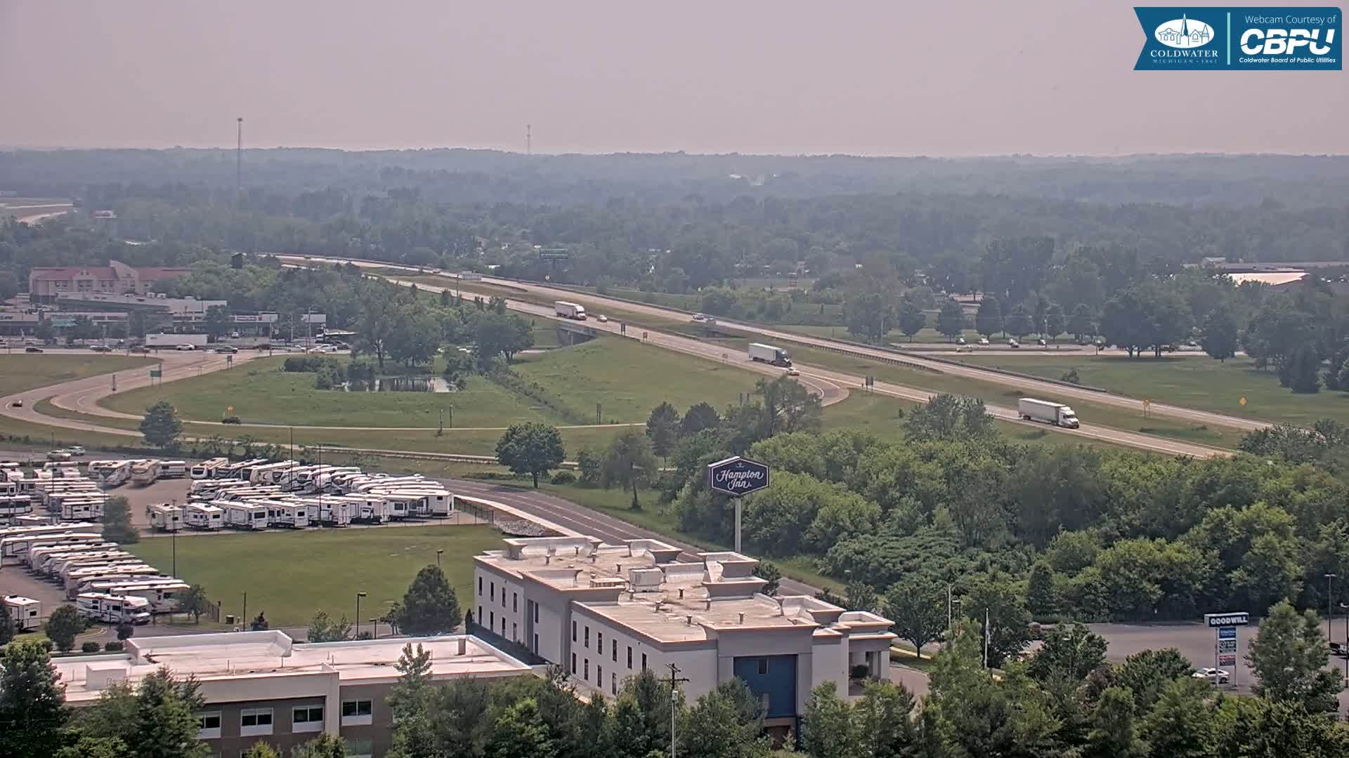 Highway 69 & Coldwater City Intersection North Branch County View Live Cam - Coldwater, Branch, Michigan, USA