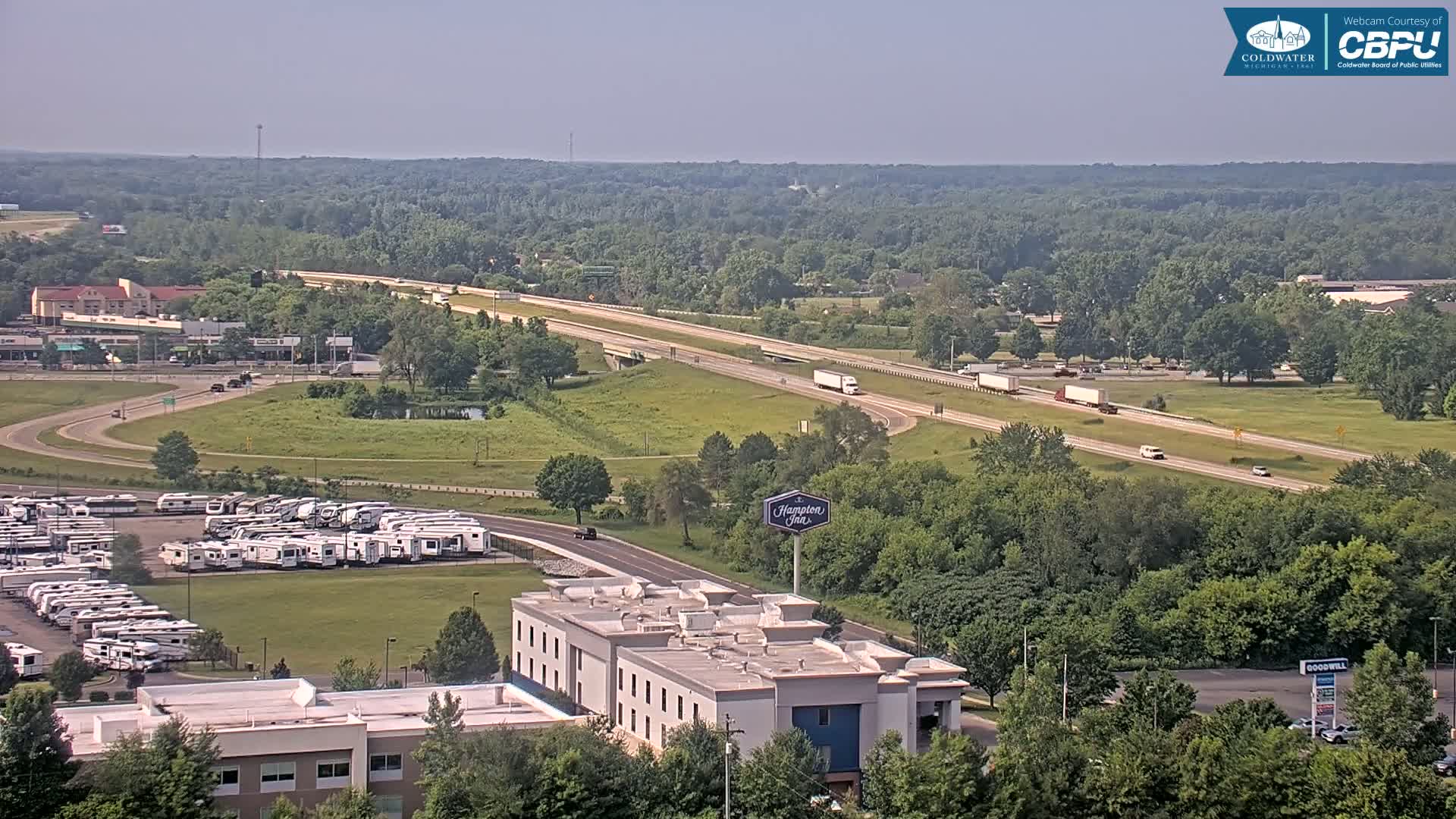 Highway 69 & Coldwater City Intersection North Branch County View Live Cam - Coldwater, Branch, Michigan, USA