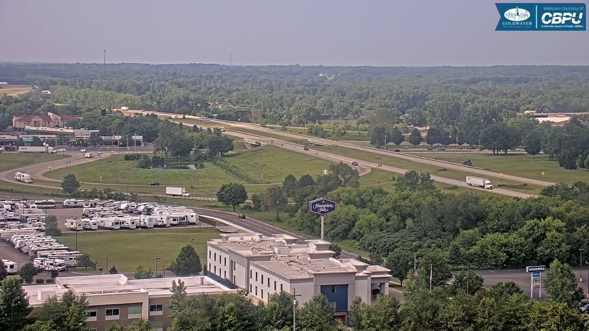 Highway 69 & Coldwater City Intersection North Branch County View Live Cam - Coldwater, Branch, Michigan, USA