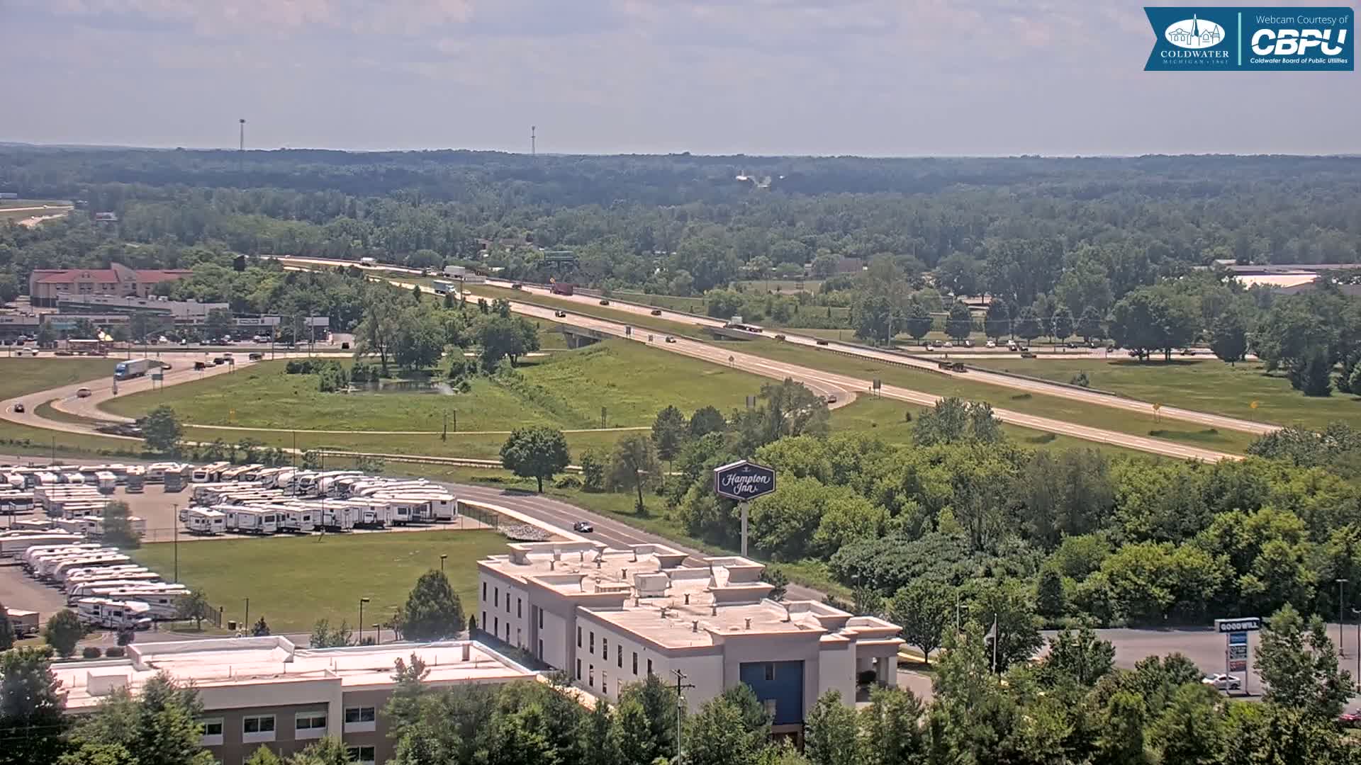 Highway 69 & Coldwater City Intersection North Branch County View Live Cam - Coldwater, Branch, Michigan, USA