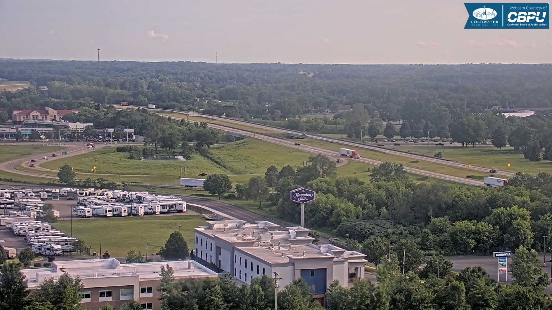 Highway 69 & Coldwater City Intersection North Branch County View Live Cam - Coldwater, Branch, Michigan, USA