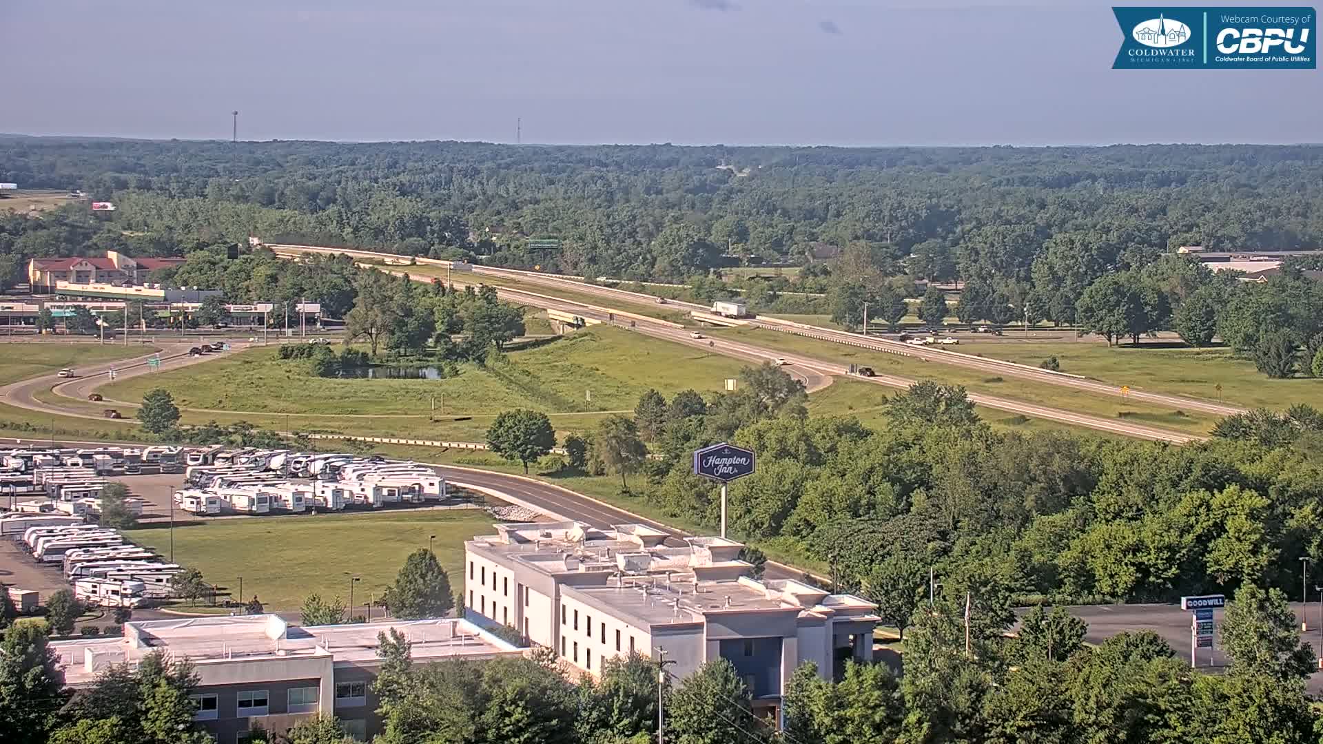 Highway 69 & Coldwater City Intersection North Branch County View Live Cam - Coldwater, Branch, Michigan, USA