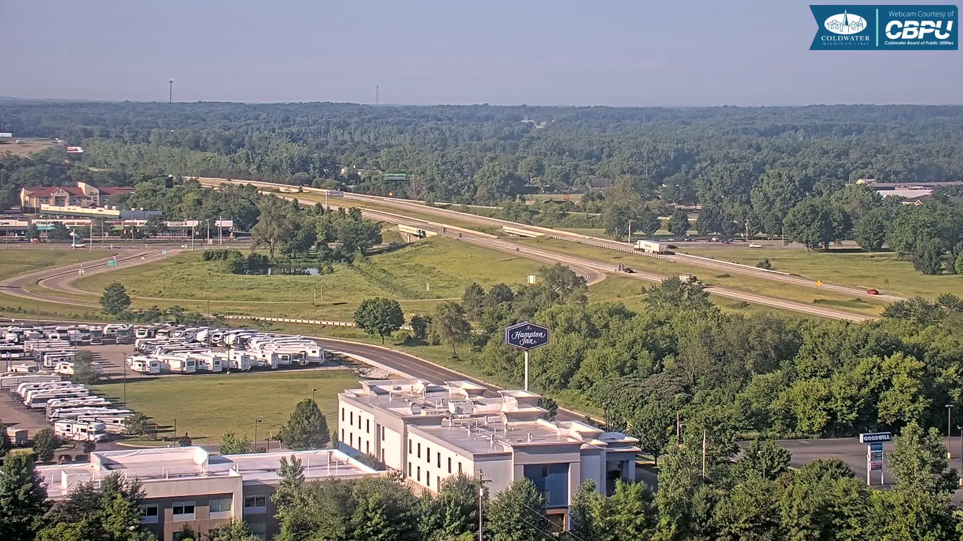 Highway 69 & Coldwater City Intersection North Branch County View Live Cam - Coldwater, Branch, Michigan, USA