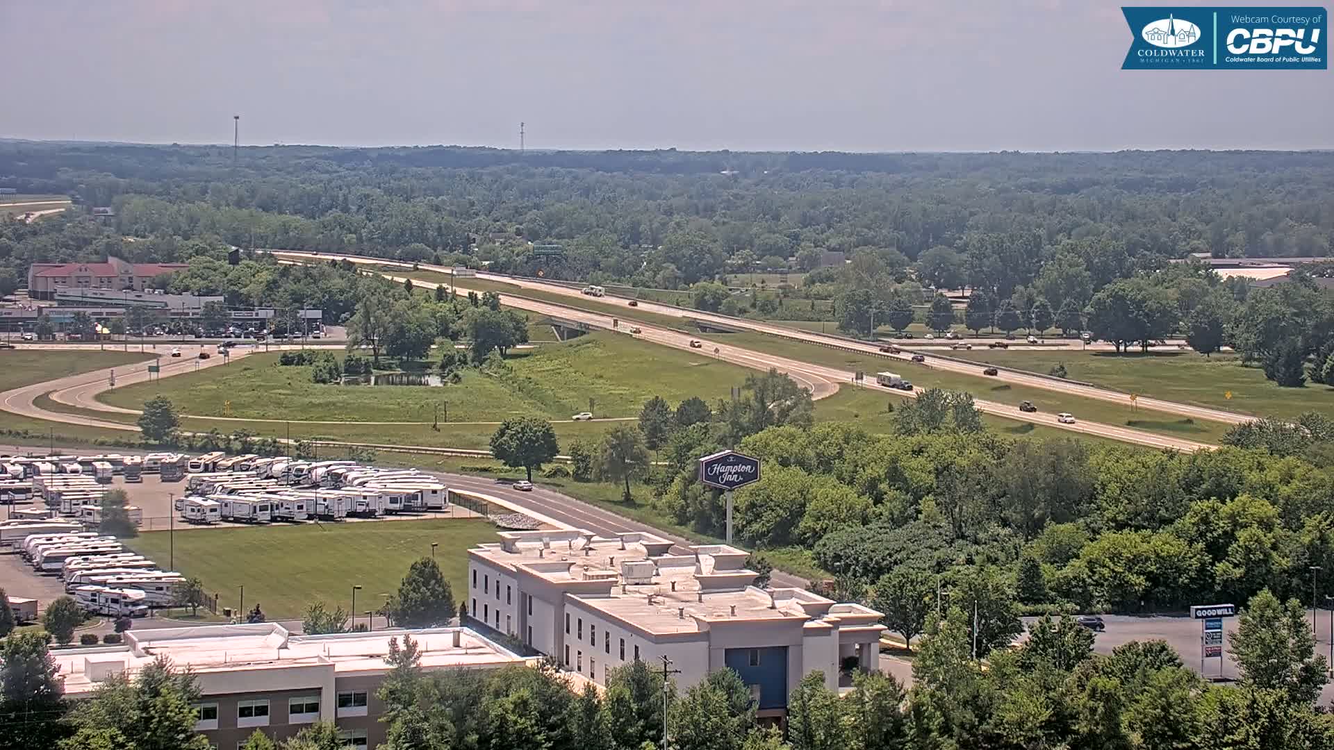 Highway 69 & Coldwater City Intersection North Branch County View Live Cam - Coldwater, Branch, Michigan, USA