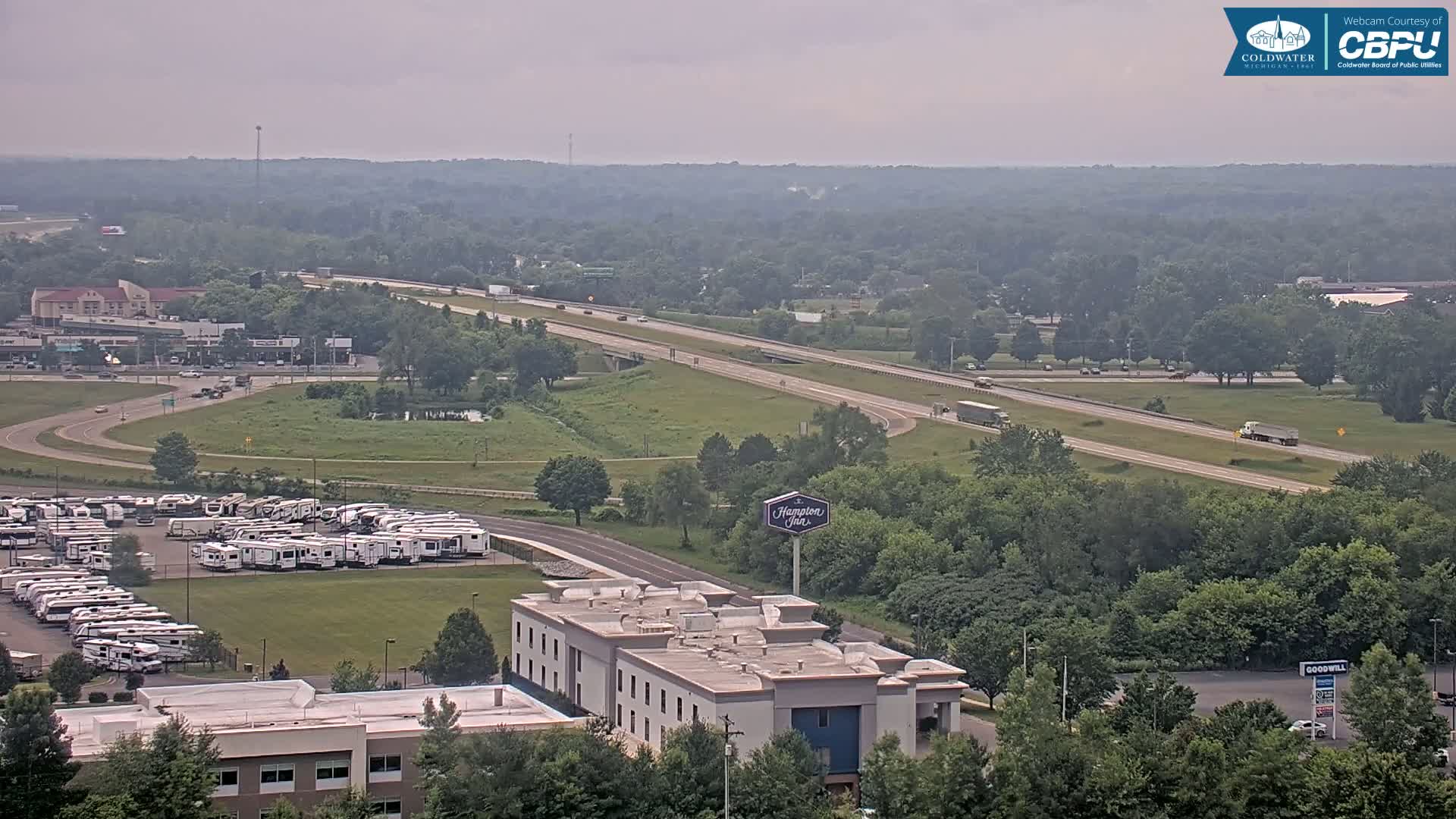 Highway 69 & Coldwater City Intersection North Branch County View Live Cam - Coldwater, Branch, Michigan, USA