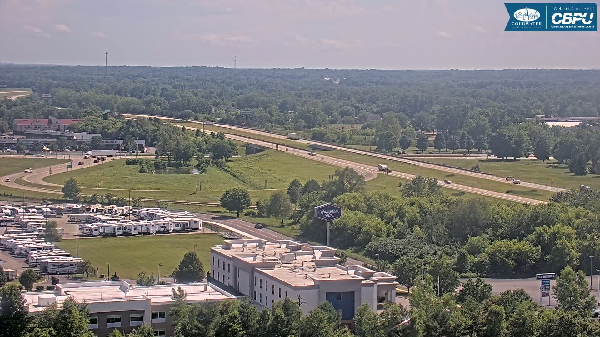 Highway 69 & Coldwater City Intersection North Branch County View Live Cam - Coldwater, Branch, Michigan, USA