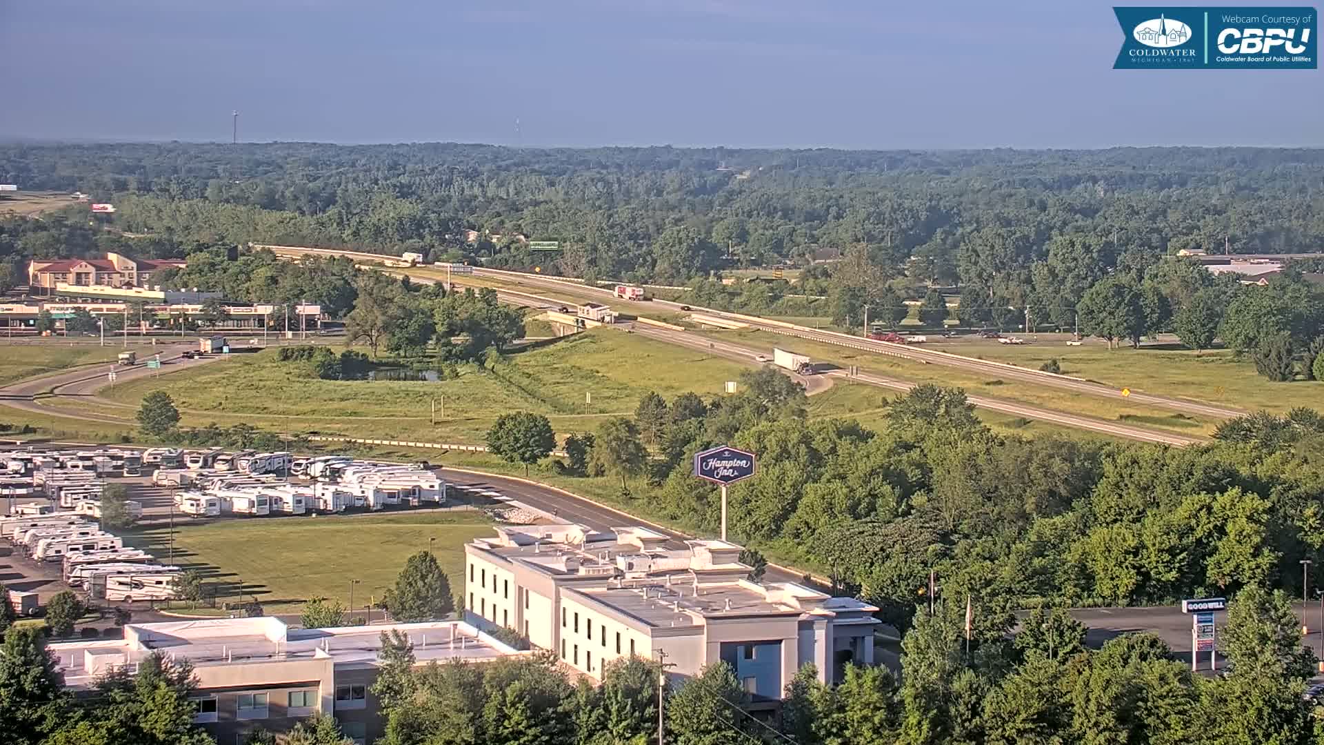 Highway 69 & Coldwater City Intersection North Branch County View Live Cam - Coldwater, Branch, Michigan, USA