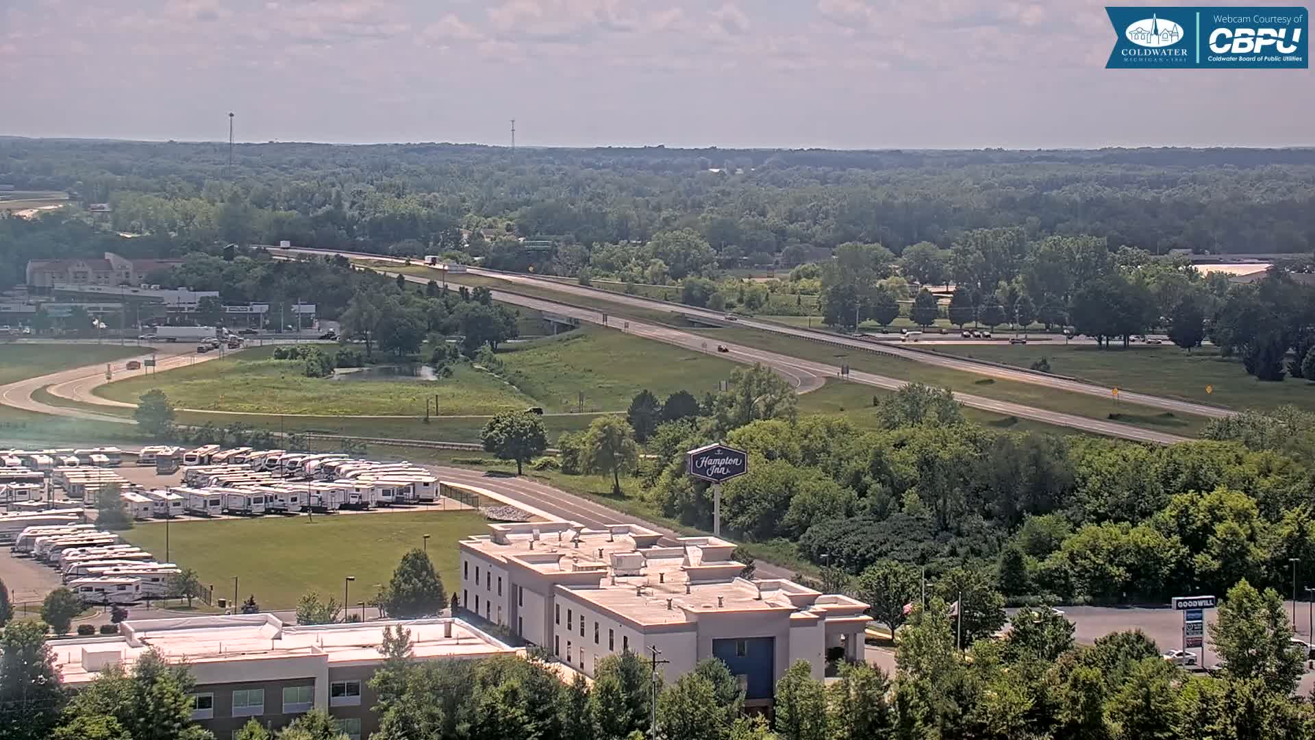 Highway 69 & Coldwater City Intersection North Branch County View Live Cam - Coldwater, Branch, Michigan, USA