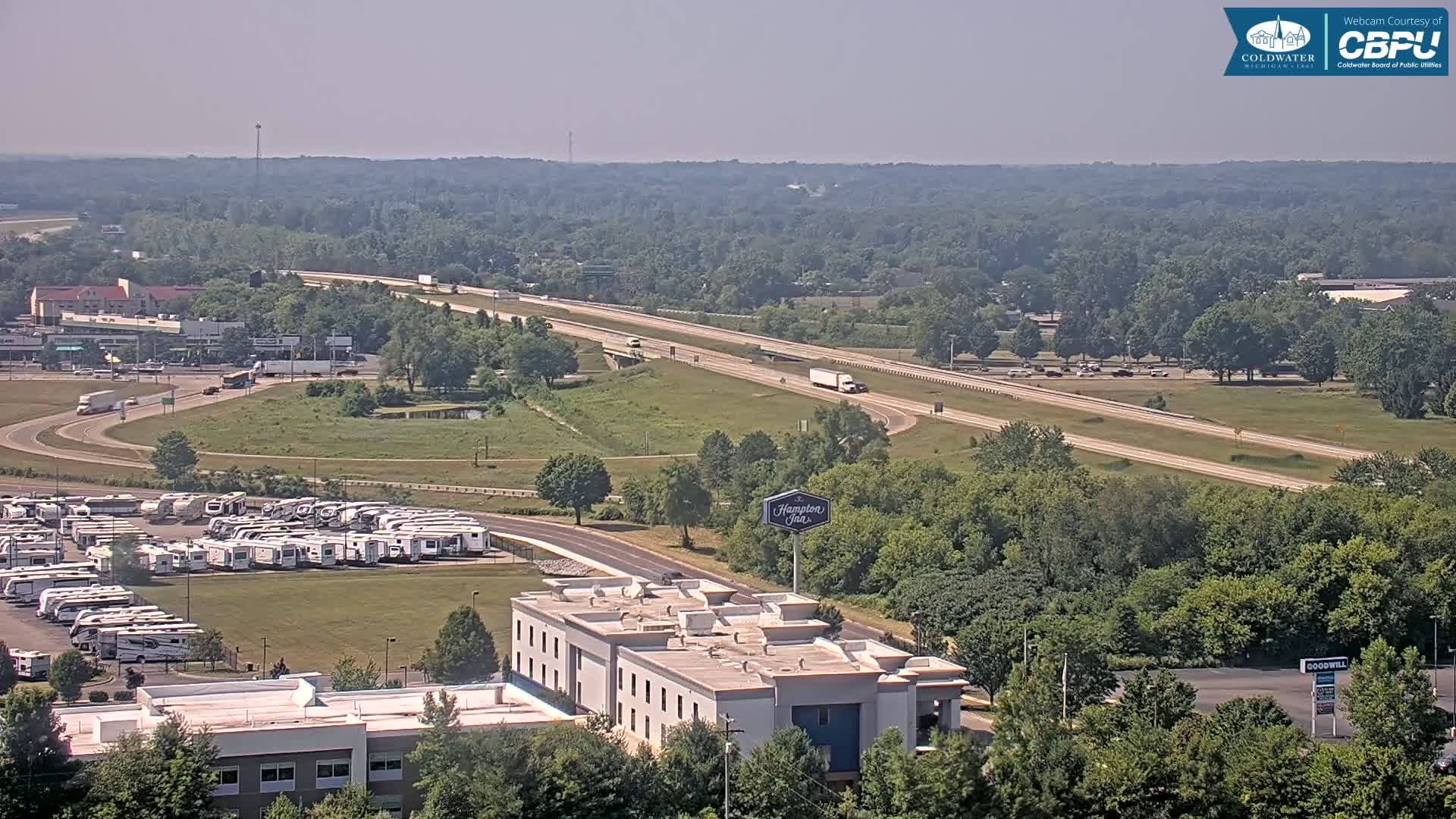 Highway 69 & Coldwater City Intersection North Branch County View Live Cam - Coldwater, Branch, Michigan, USA
