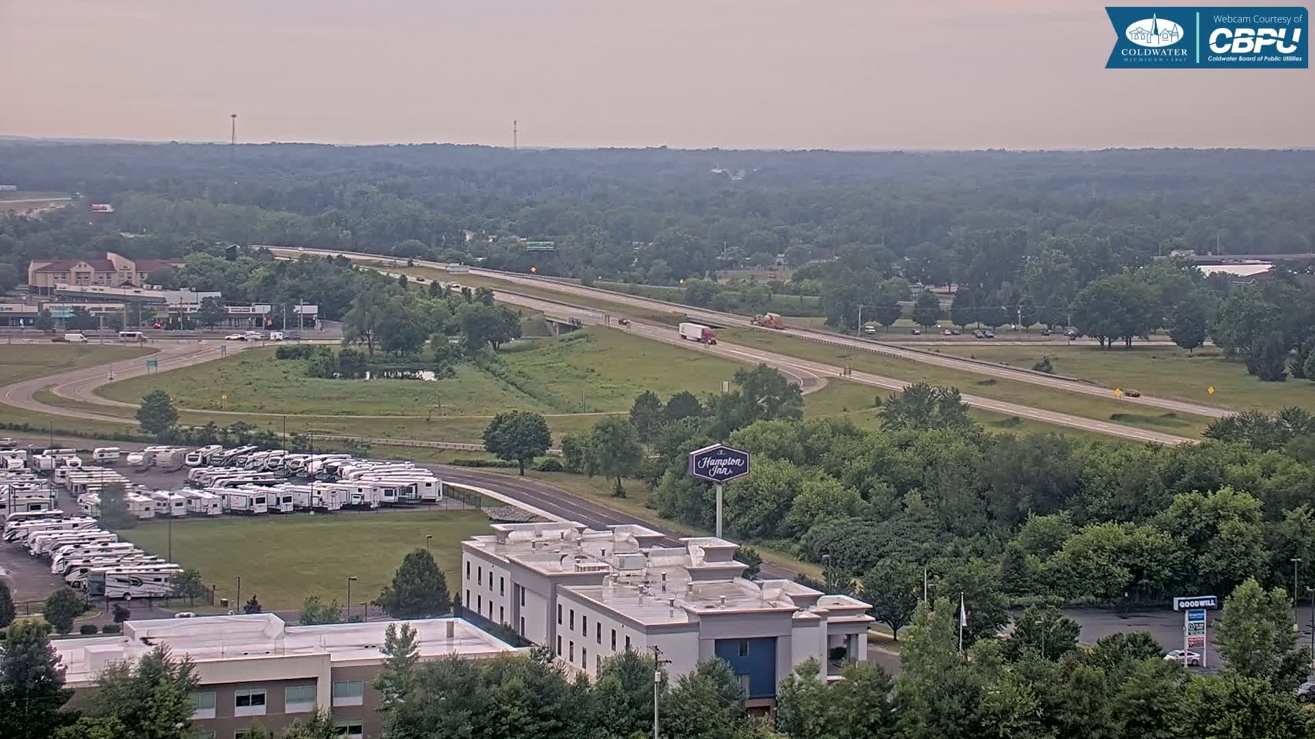 Highway 69 & Coldwater City Intersection North Branch County View Live Cam - Coldwater, Branch, Michigan, USA