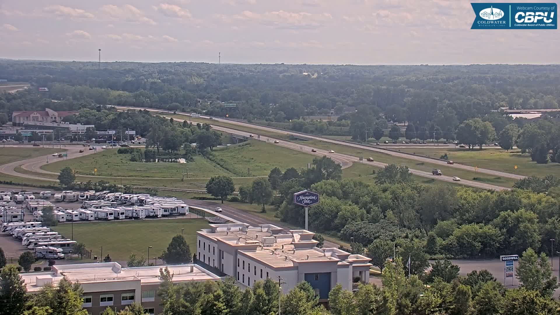 Highway 69 & Coldwater City Intersection North Branch County View Live Cam - Coldwater, Branch, Michigan, USA