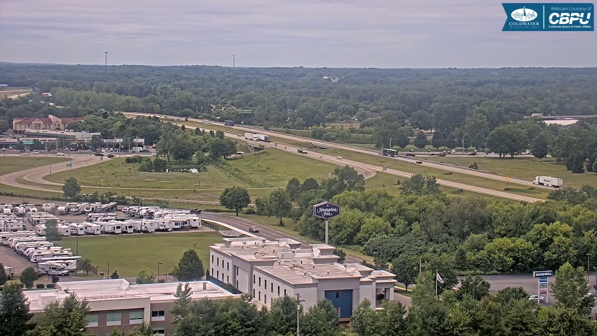 Highway 69 & Coldwater City Intersection North Branch County View Live Cam - Coldwater, Branch, Michigan, USA