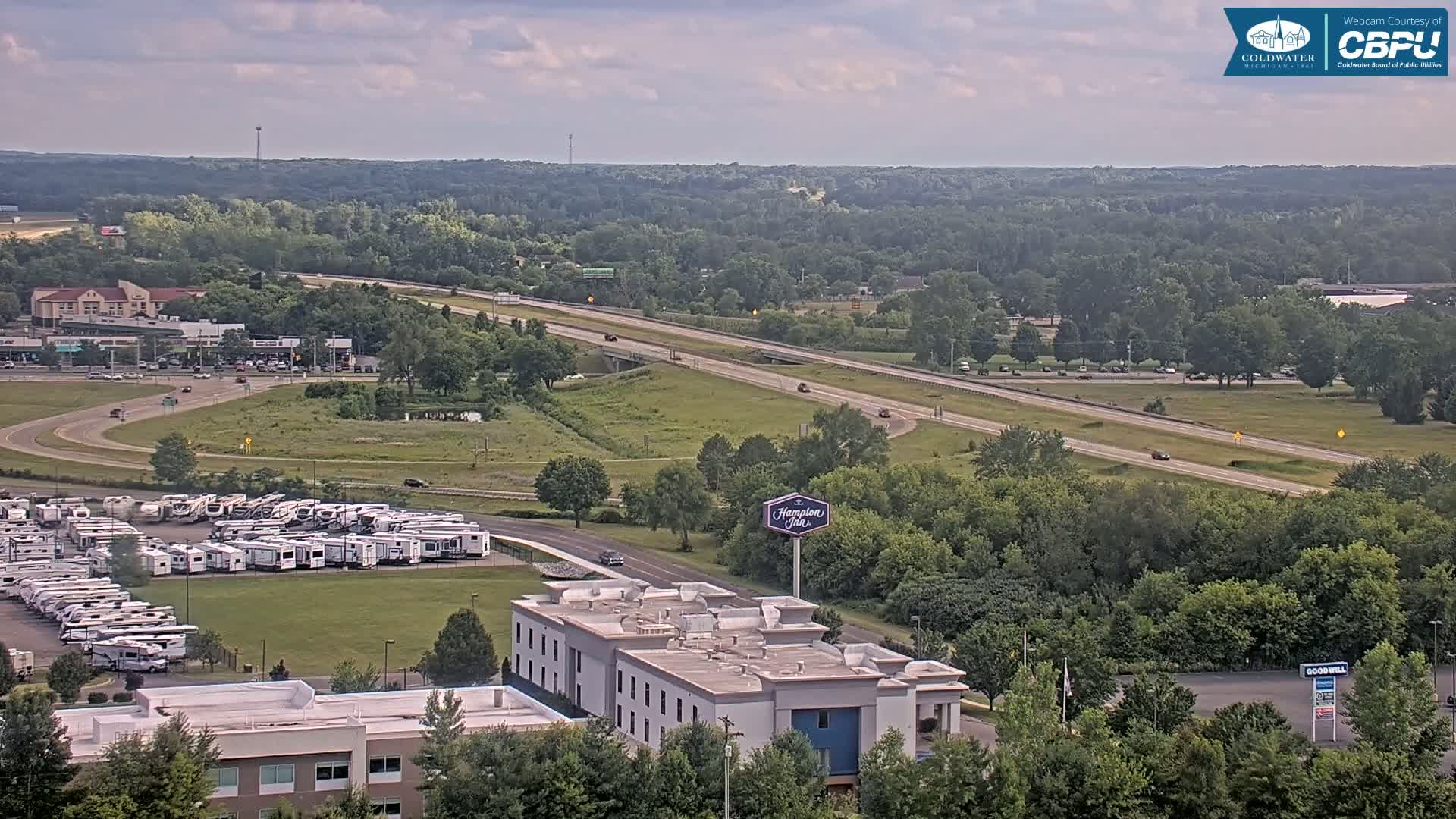 Highway 69 & Coldwater City Intersection North Branch County View Live Cam - Coldwater, Branch, Michigan, USA