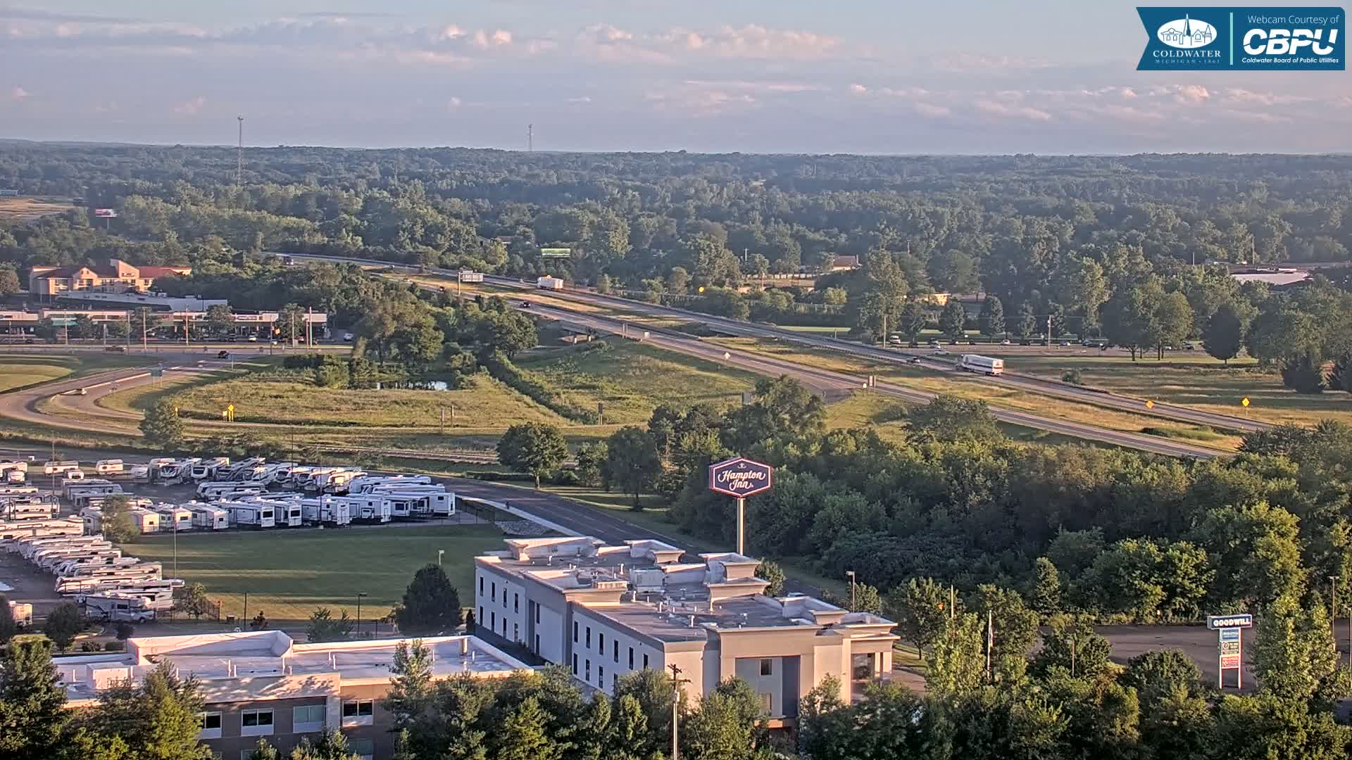 Highway 69 & Coldwater City Intersection North Branch County View Live Cam - Coldwater, Branch, Michigan, USA