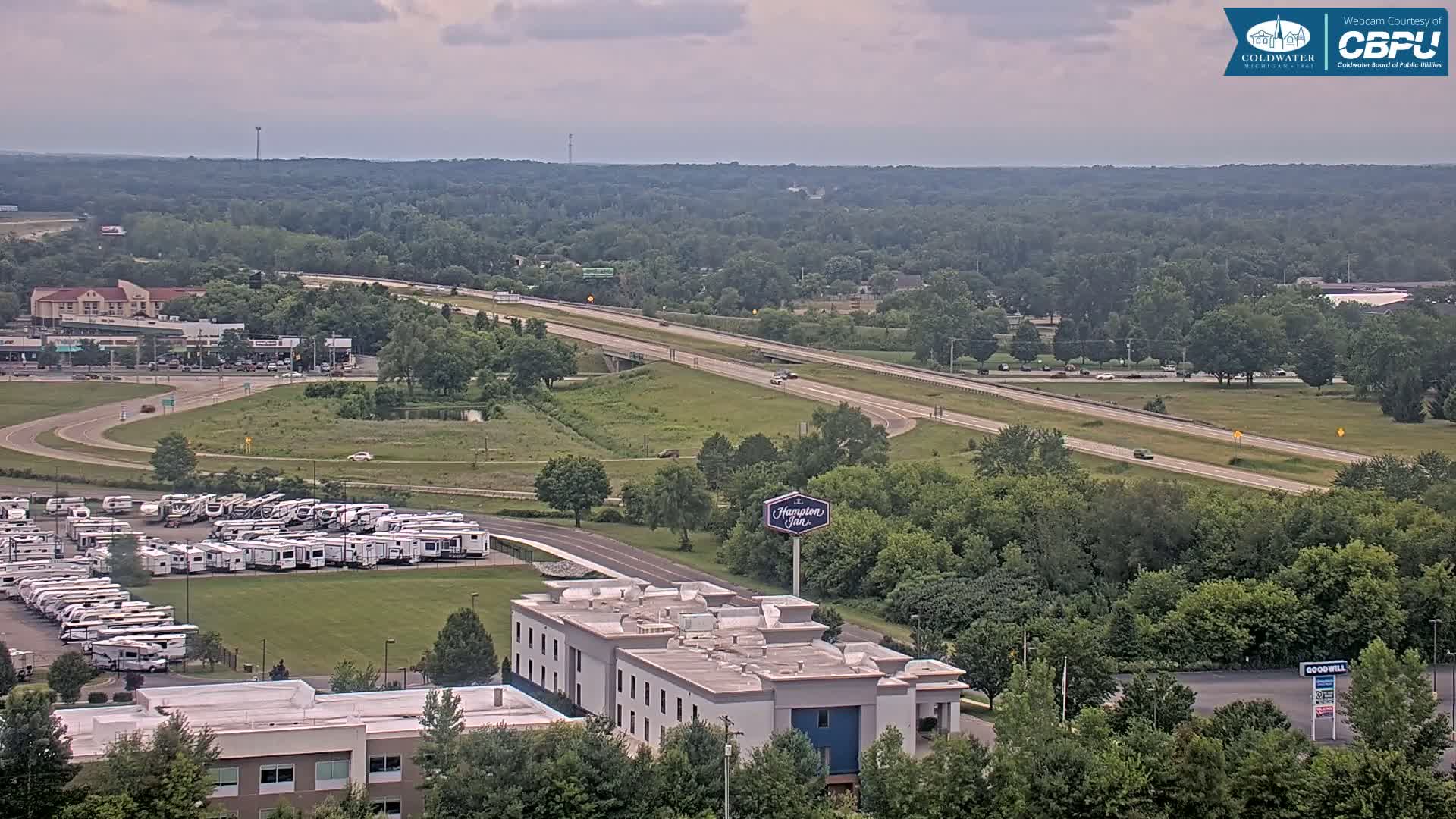 Highway 69 & Coldwater City Intersection North Branch County View Live Cam - Coldwater, Branch, Michigan, USA