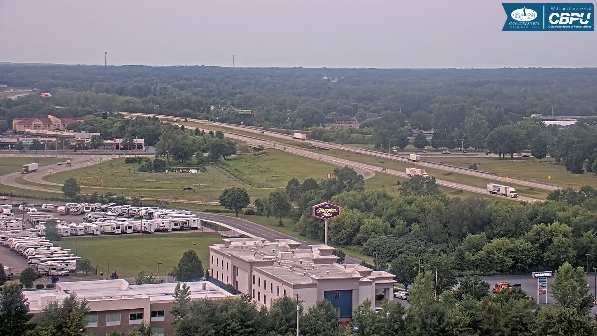 Highway 69 & Coldwater City Intersection North Branch County View Live Cam - Coldwater, Branch, Michigan, USA