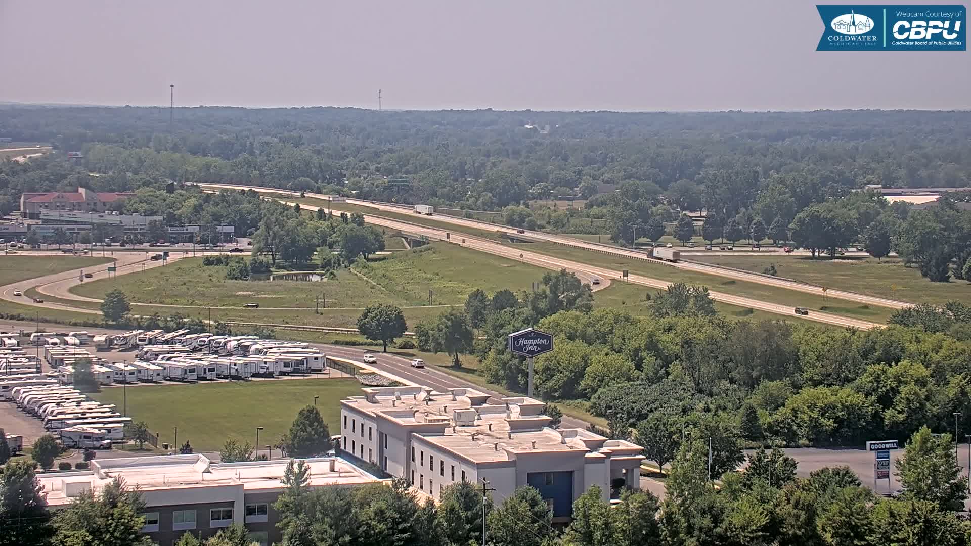 Highway 69 & Coldwater City Intersection North Branch County View Live Cam - Coldwater, Branch, Michigan, USA