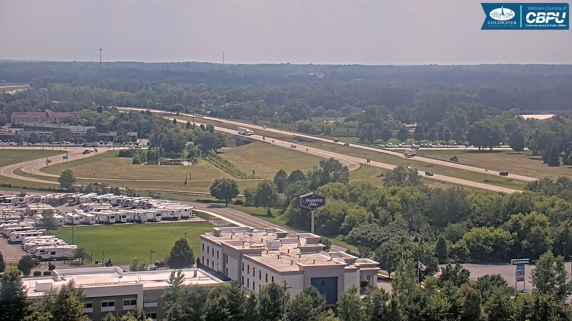 Highway 69 & Coldwater City Intersection North Branch County View Live Cam - Coldwater, Branch, Michigan, USA