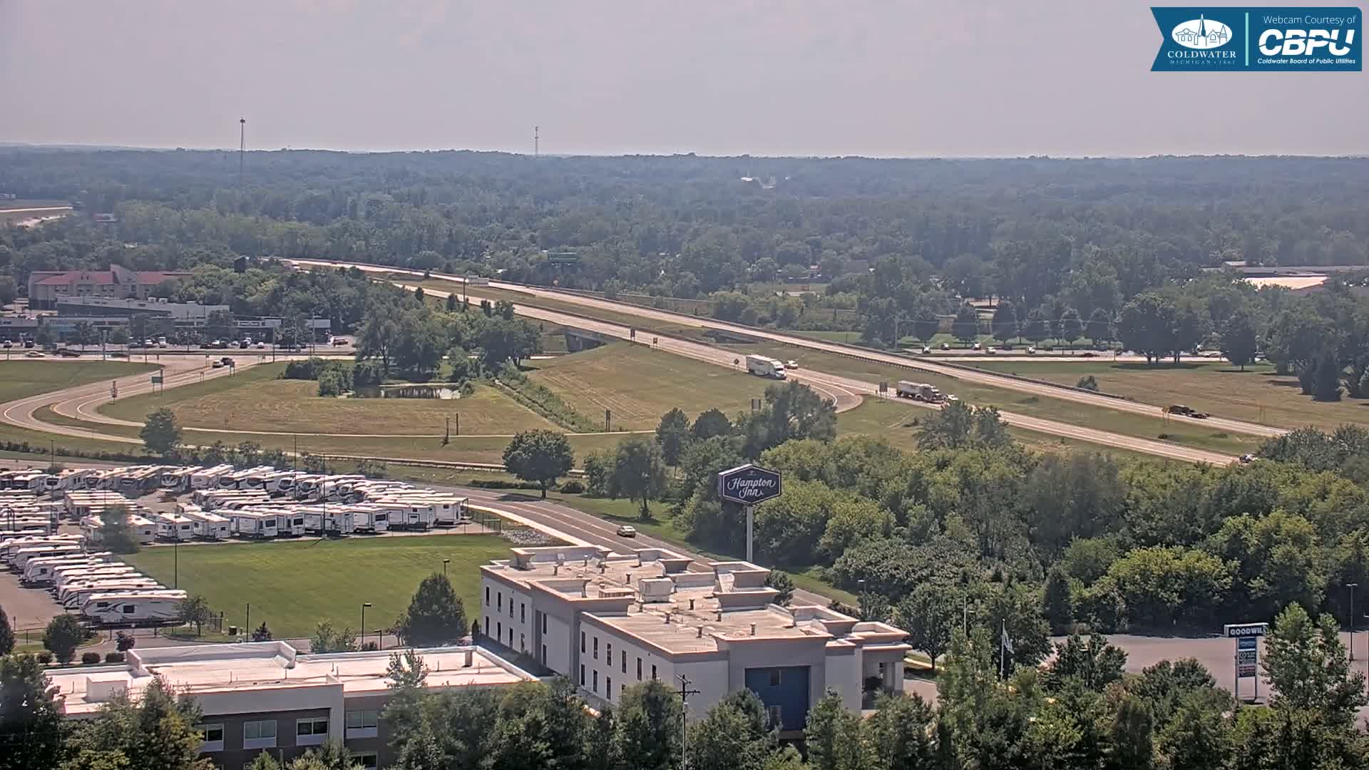 Highway 69 & Coldwater City Intersection North Branch County View Live Cam - Coldwater, Branch, Michigan, USA