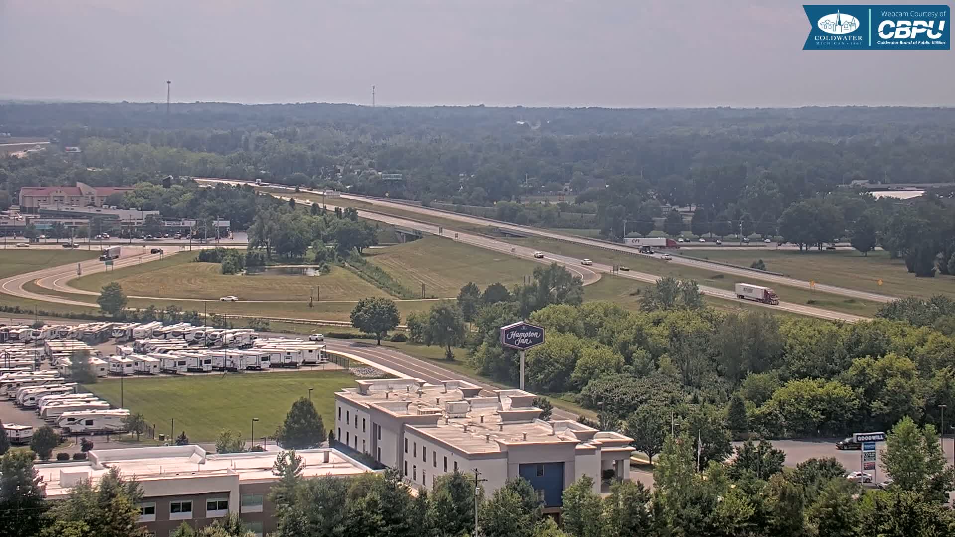 Highway 69 & Coldwater City Intersection North Branch County View Live Cam - Coldwater, Branch, Michigan, USA
