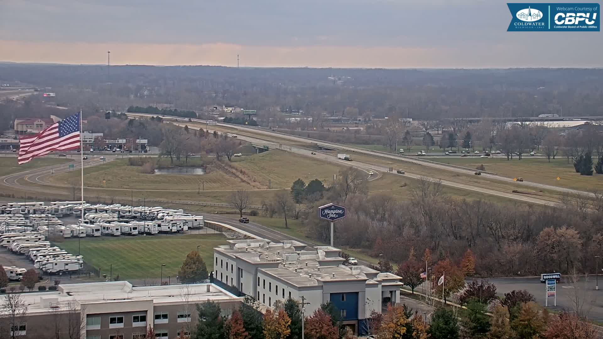 Highway 69 & Coldwater City Intersection North Branch County View Live Cam - Coldwater, Branch, Michigan, USA