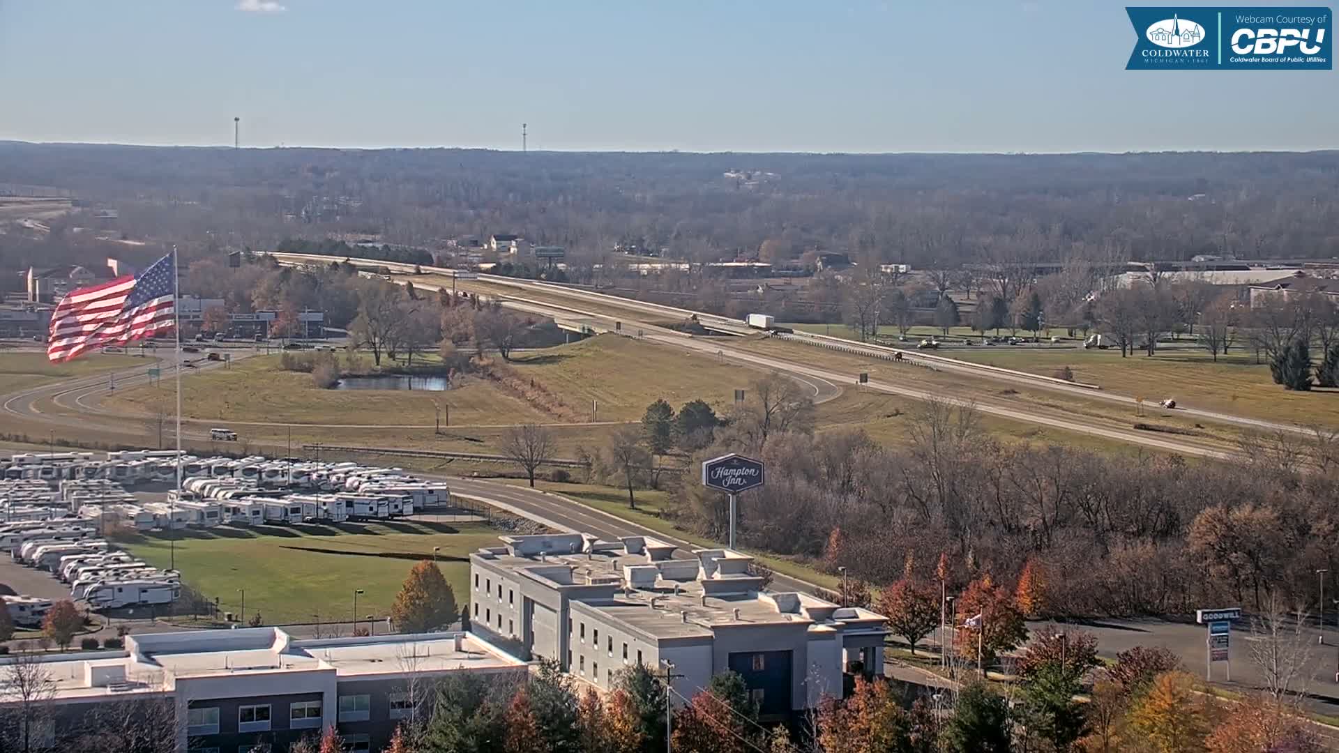 Highway 69 & Coldwater City Intersection North Branch County View Live Cam - Coldwater, Branch, Michigan, USA