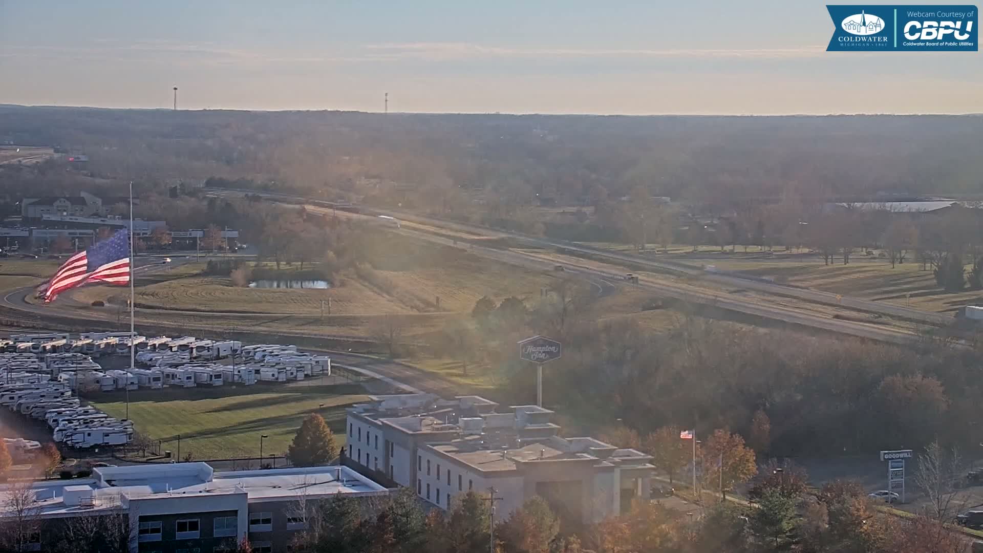 Highway 69 & Coldwater City Intersection North Branch County View Live Cam - Coldwater, Branch, Michigan, USA