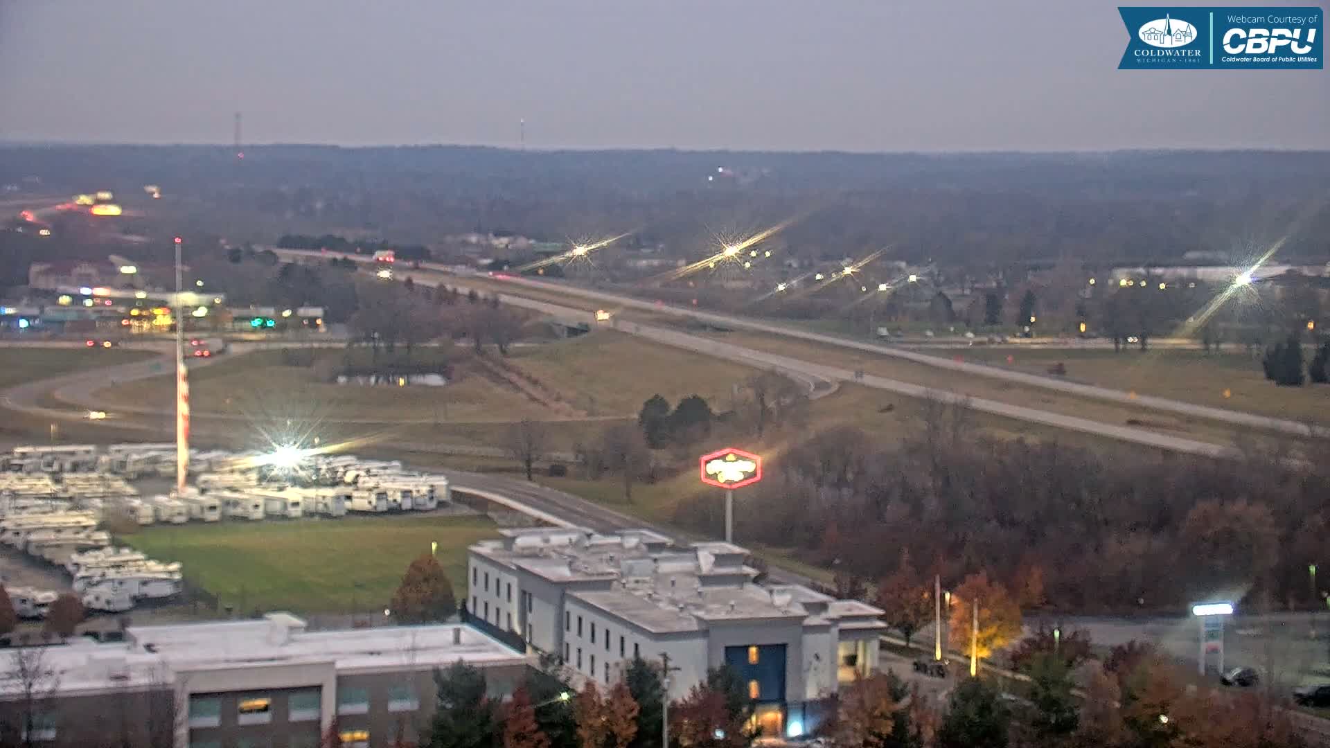 Highway 69 & Coldwater City Intersection North Branch County View Live Cam - Coldwater, Branch, Michigan, USA