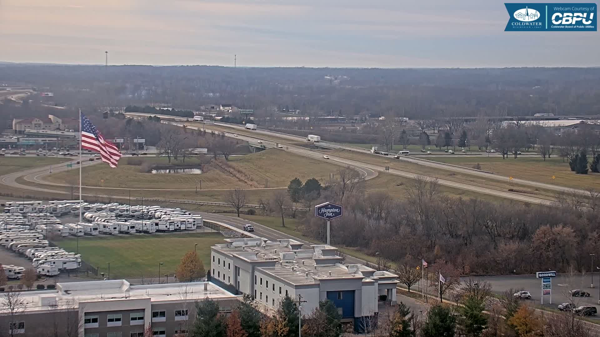 Highway 69 & Coldwater City Intersection North Branch County View Live Cam - Coldwater, Branch, Michigan, USA