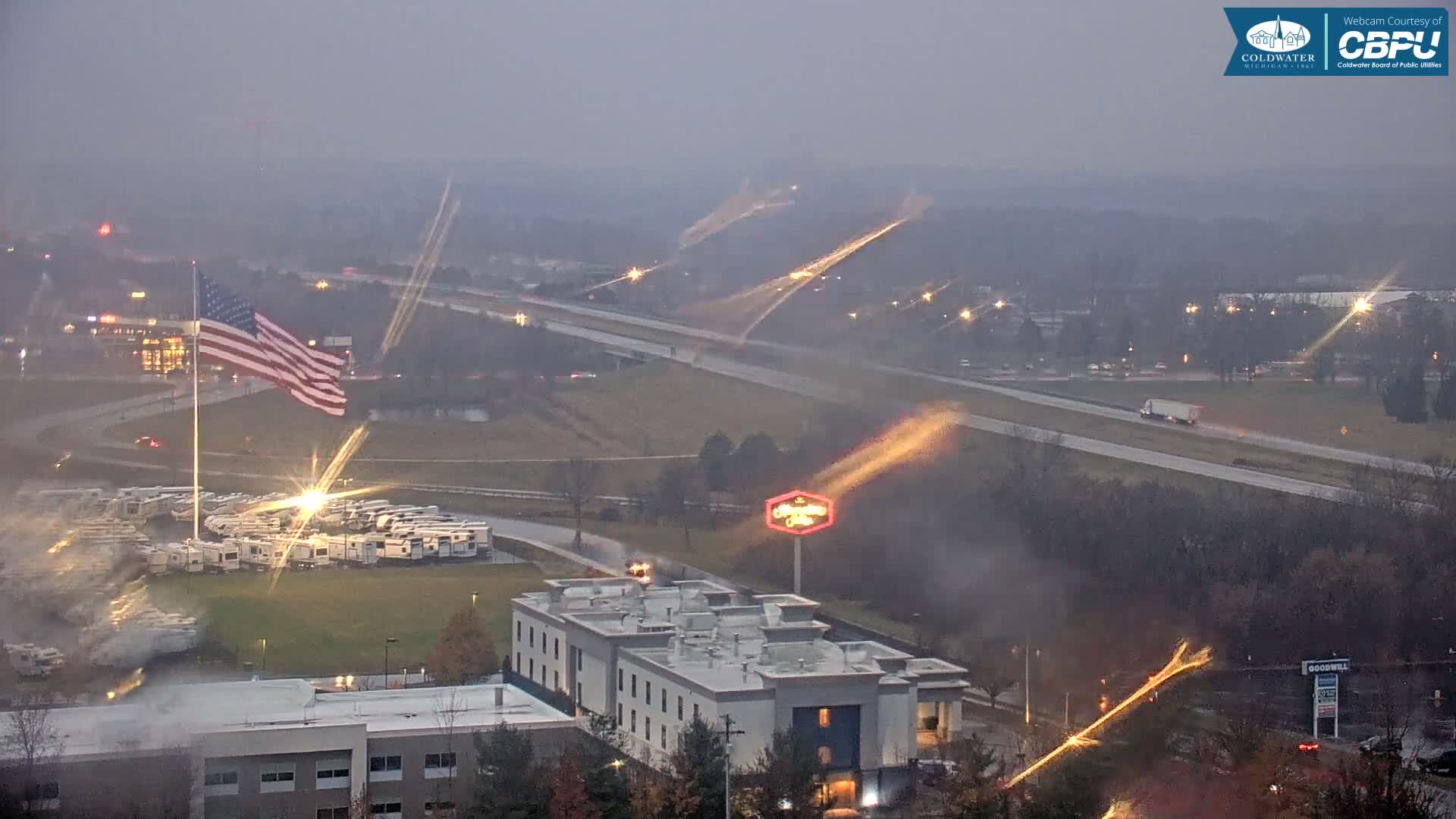 Highway 69 & Coldwater City Intersection North Branch County View Live Cam - Coldwater, Branch, Michigan, USA