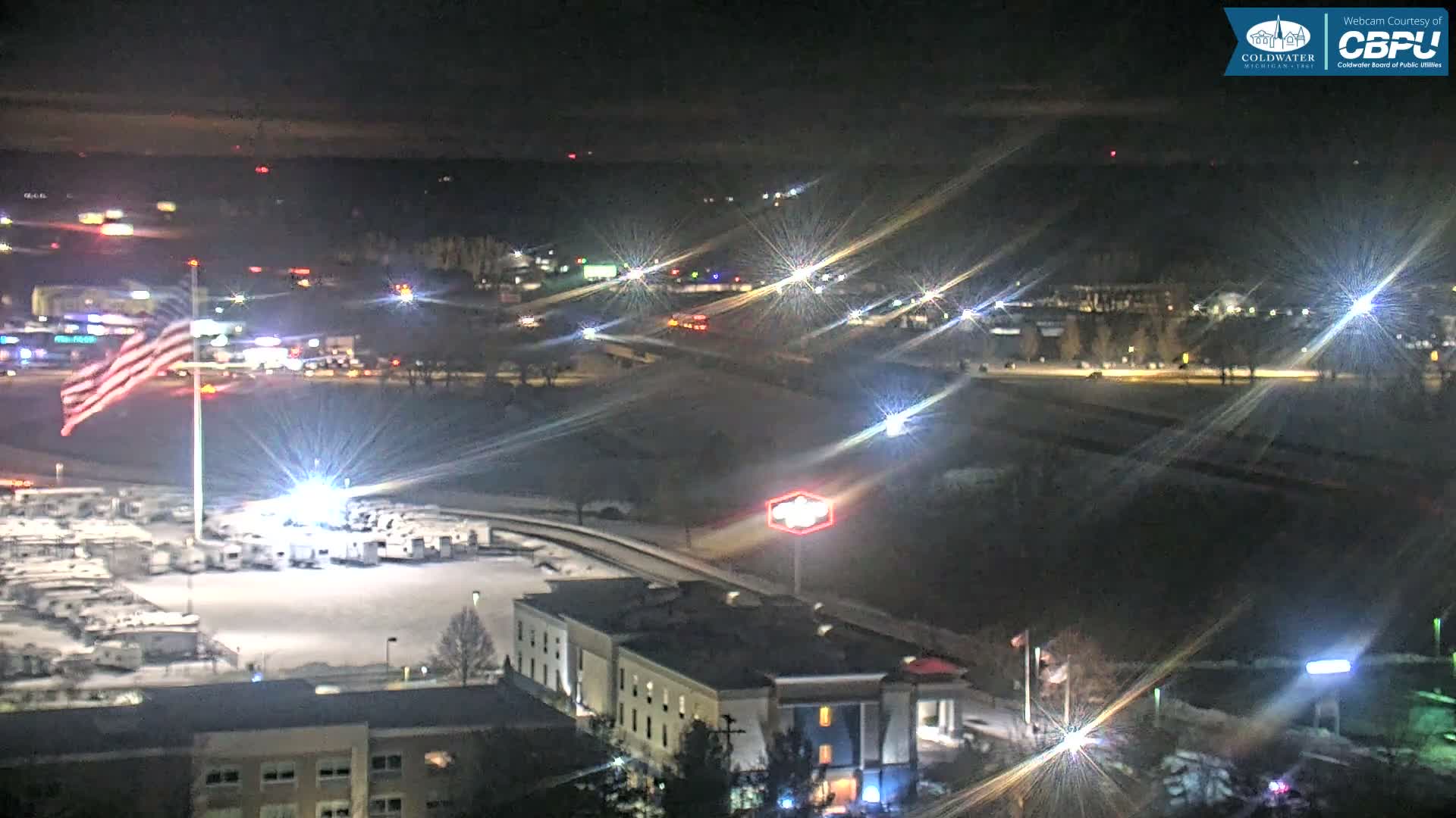 Highway 69 & Coldwater City Intersection North Branch County View Live Cam - Coldwater, Branch, Michigan, USA