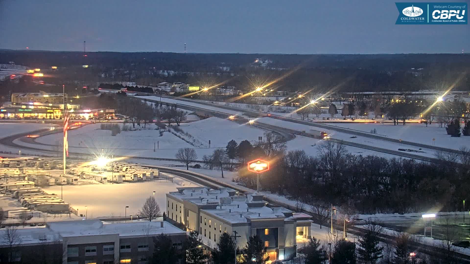Highway 69 & Coldwater City Intersection North Branch County View Live Cam - Coldwater, Branch, Michigan, USA