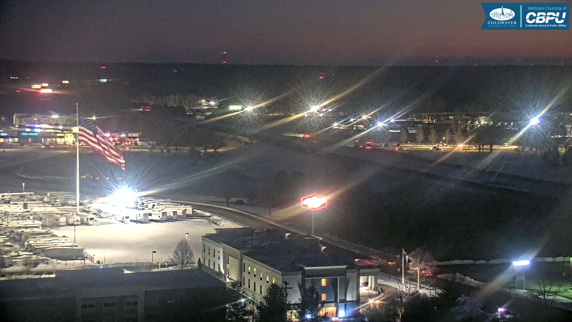 Highway 69 & Coldwater City Intersection North Branch County View Live Cam - Coldwater, Branch, Michigan, USA