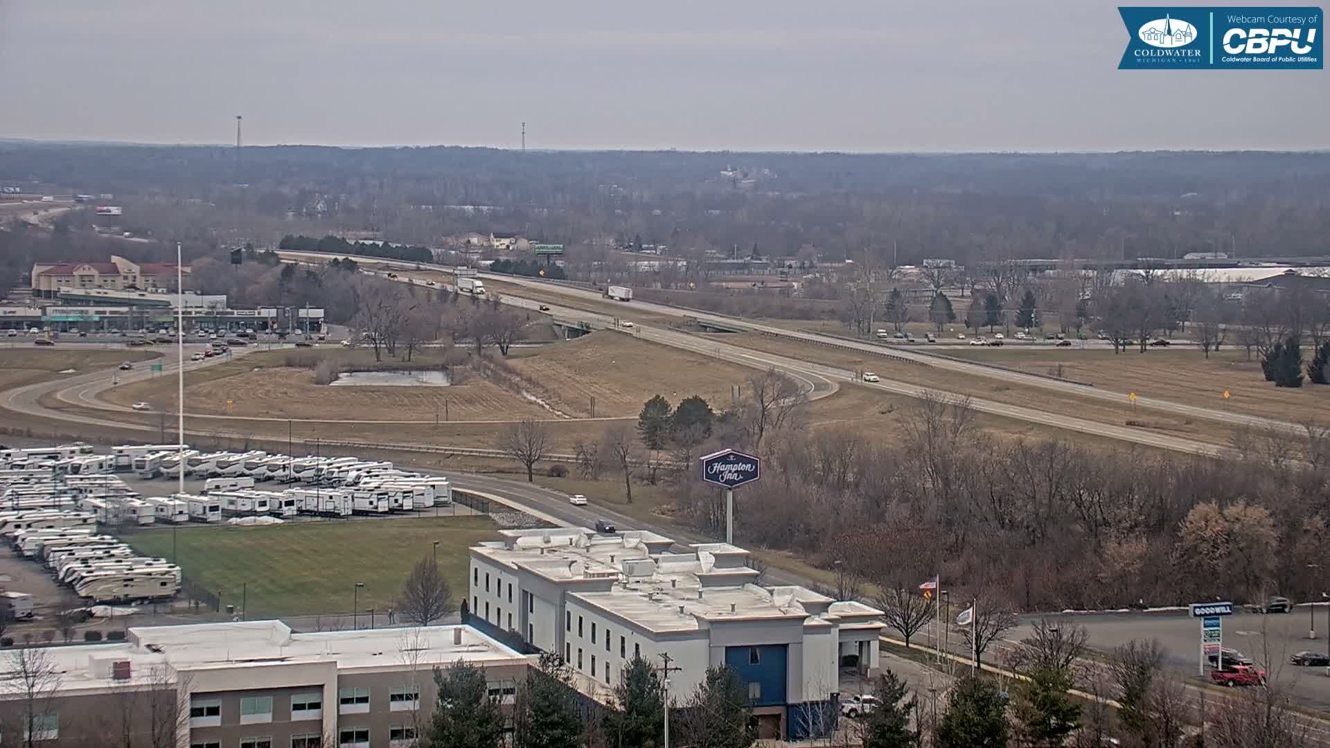 Highway 69 & Coldwater City Intersection North Branch County View Live Cam - Coldwater, Branch, Michigan, USA