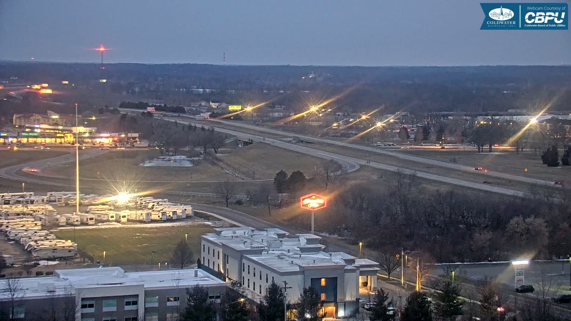 Highway 69 & Coldwater City Intersection North Branch County View Live Cam - Coldwater, Branch, Michigan, USA