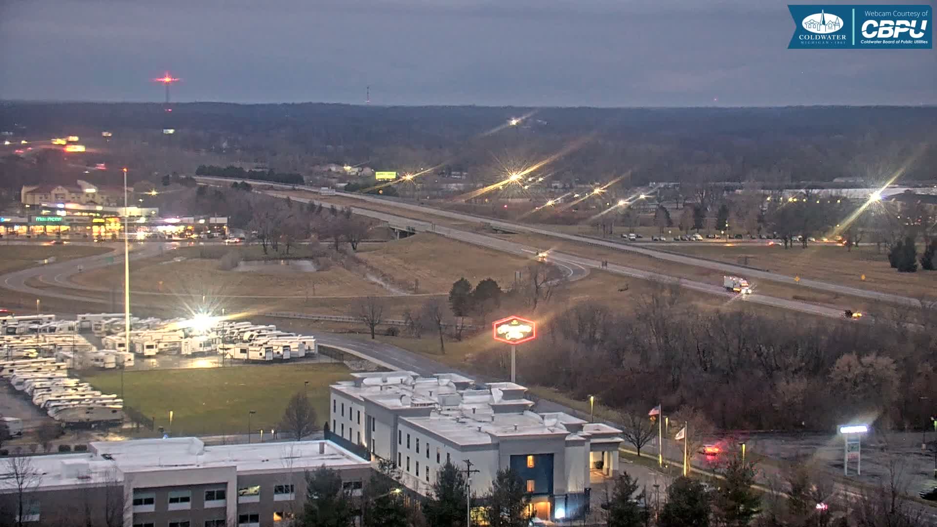 Highway 69 & Coldwater City Intersection North Branch County View Live Cam - Coldwater, Branch, Michigan, USA