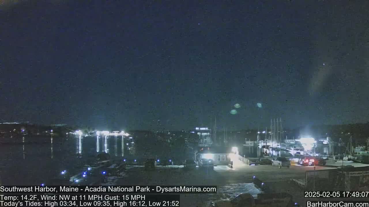 Acadia National Park, Southwest Harbor Live Cam - Maine, USA