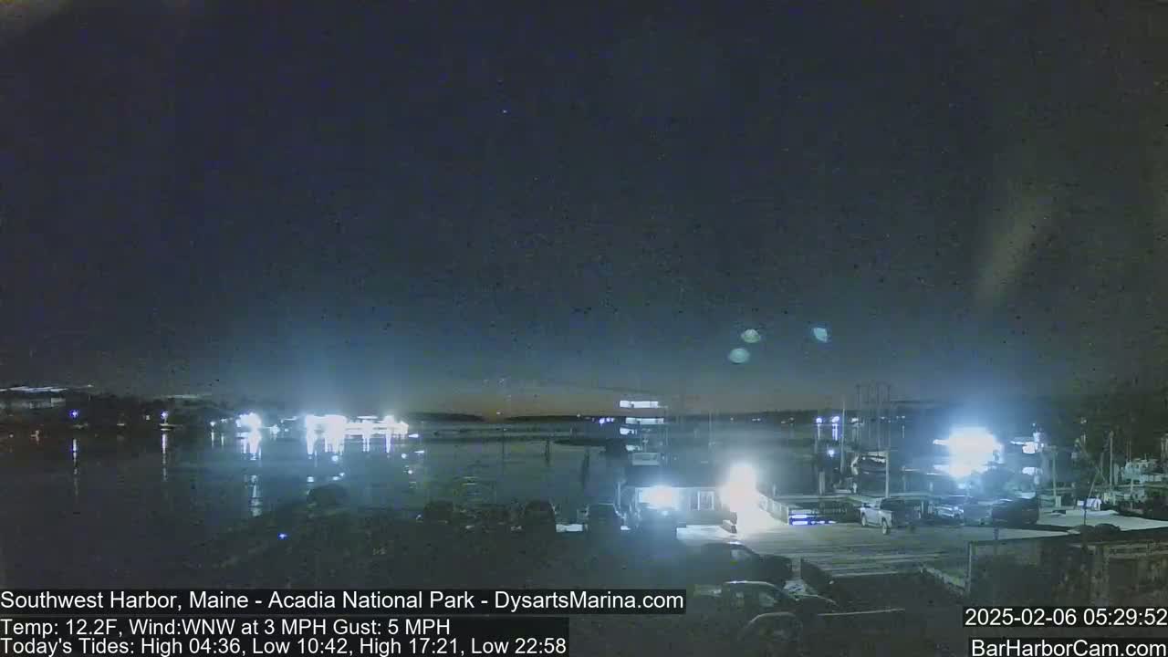 Acadia National Park, Southwest Harbor Live Cam - Maine, USA