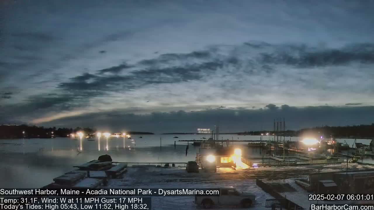 Acadia National Park, Southwest Harbor Live Cam - Maine, USA