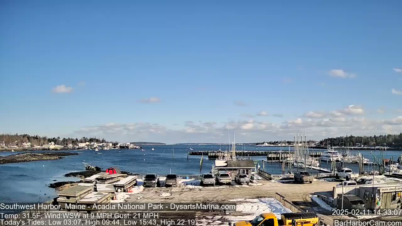 Acadia National Park, Southwest Harbor Live Cam - Maine, USA