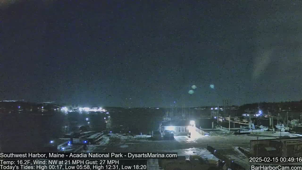 Acadia National Park, Southwest Harbor Live Cam - Maine, USA