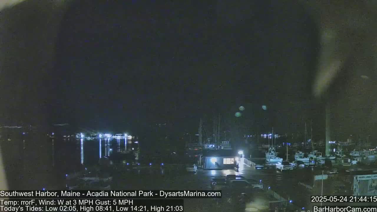 Acadia National Park, Southwest Harbor Live Cam - Maine, USA