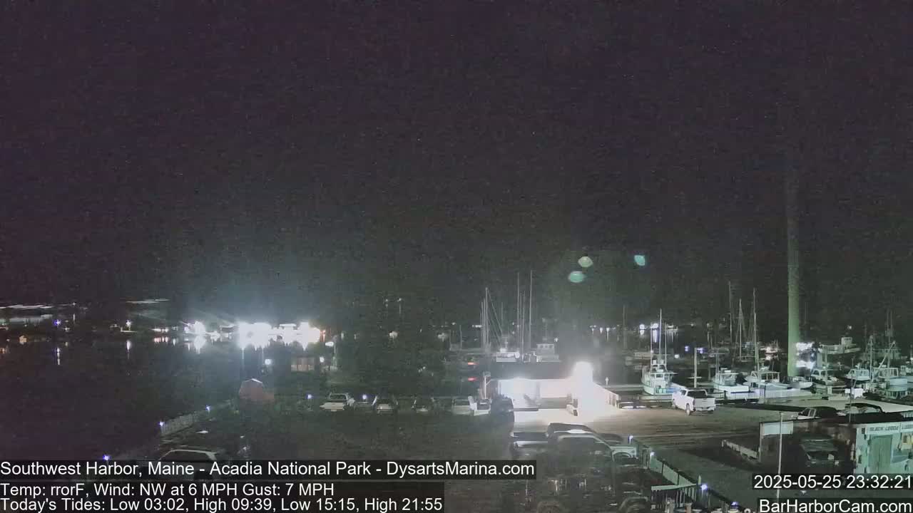 Acadia National Park, Southwest Harbor Live Cam - Maine, USA
