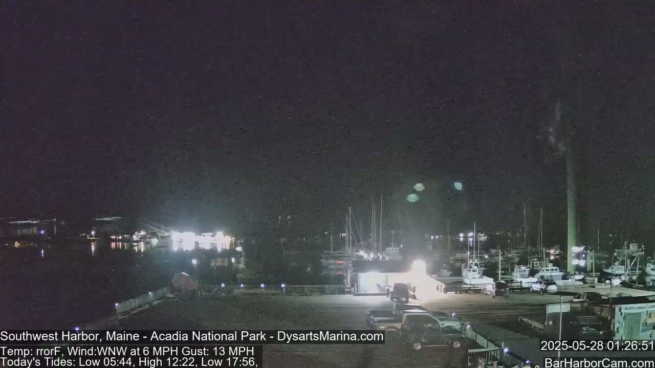 Acadia National Park, Southwest Harbor Live Cam - Maine, USA