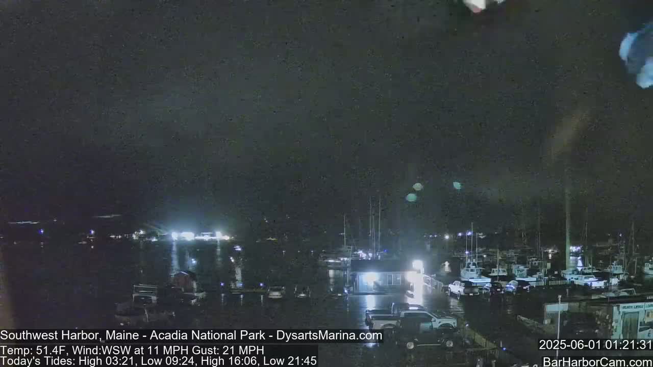 Acadia National Park, Southwest Harbor Live Cam - Maine, USA